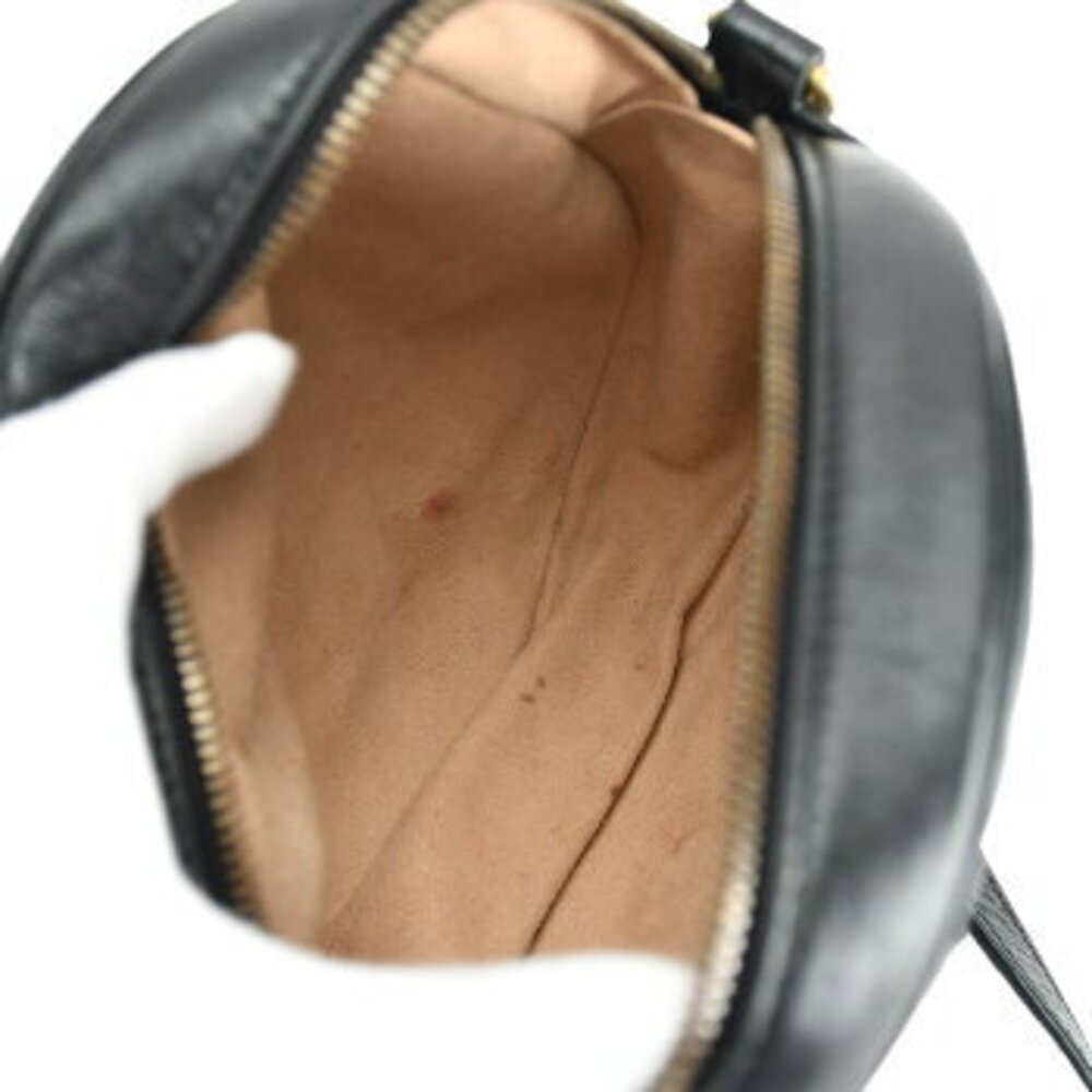 Gucci Bag GG Marmont Shoulder Chain Quilted Leather Black Heart Round - Picture 7 of 10